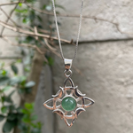 Collar Nudo De Brujas Con Piedra Aventurina