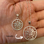 Tetragrámaton maxi con circones brillantes