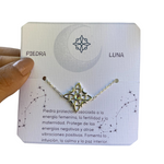 Pulsera Nudo de Bruja Con Piedra luna