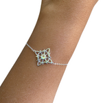Pulsera Nudo de Bruja Con Piedra luna